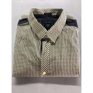 Guess Button Front Long Sleeve Slim Fit Men's Size Small